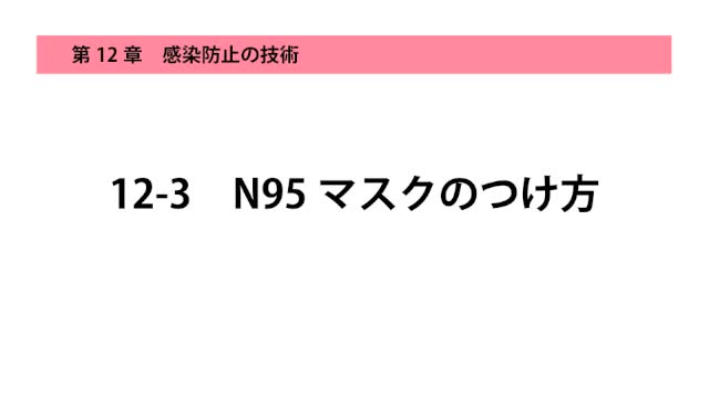 12-3N95マスクのつけ方