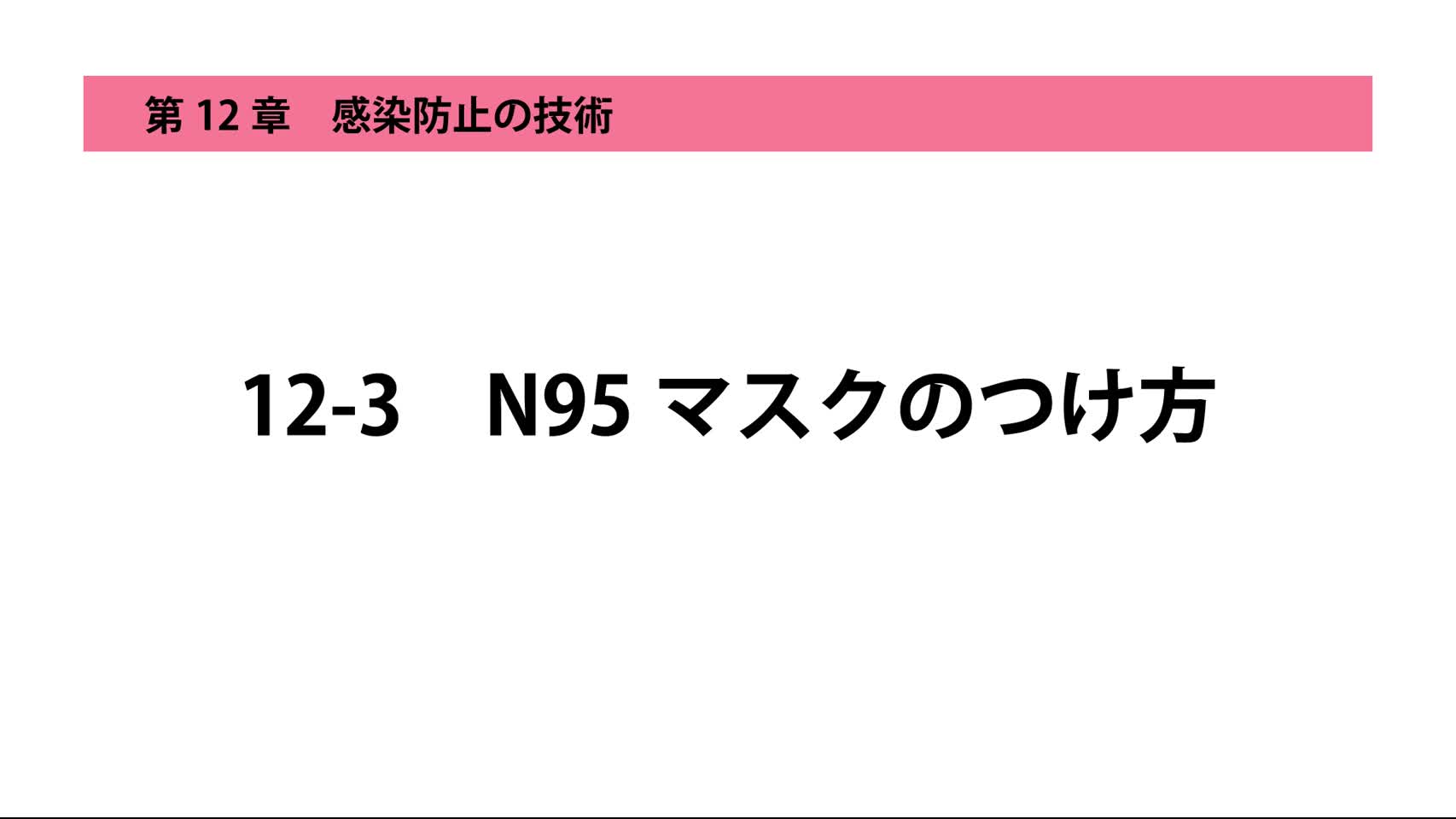 12-3N95マスクのつけ方